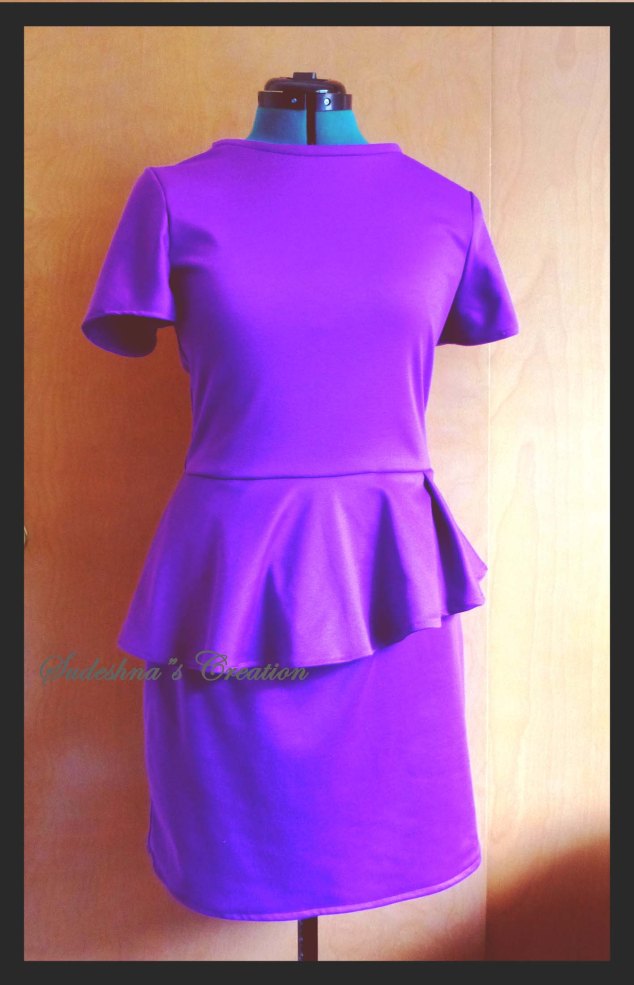 Double Knit Magenta Dress